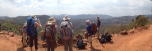 On our 3-day trek from Kalaw to Inle Lake.
