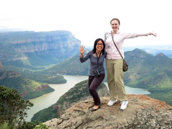 at Blyde River Canyon, the second largest canyon in Africa and possibly the largest green canyon on earth