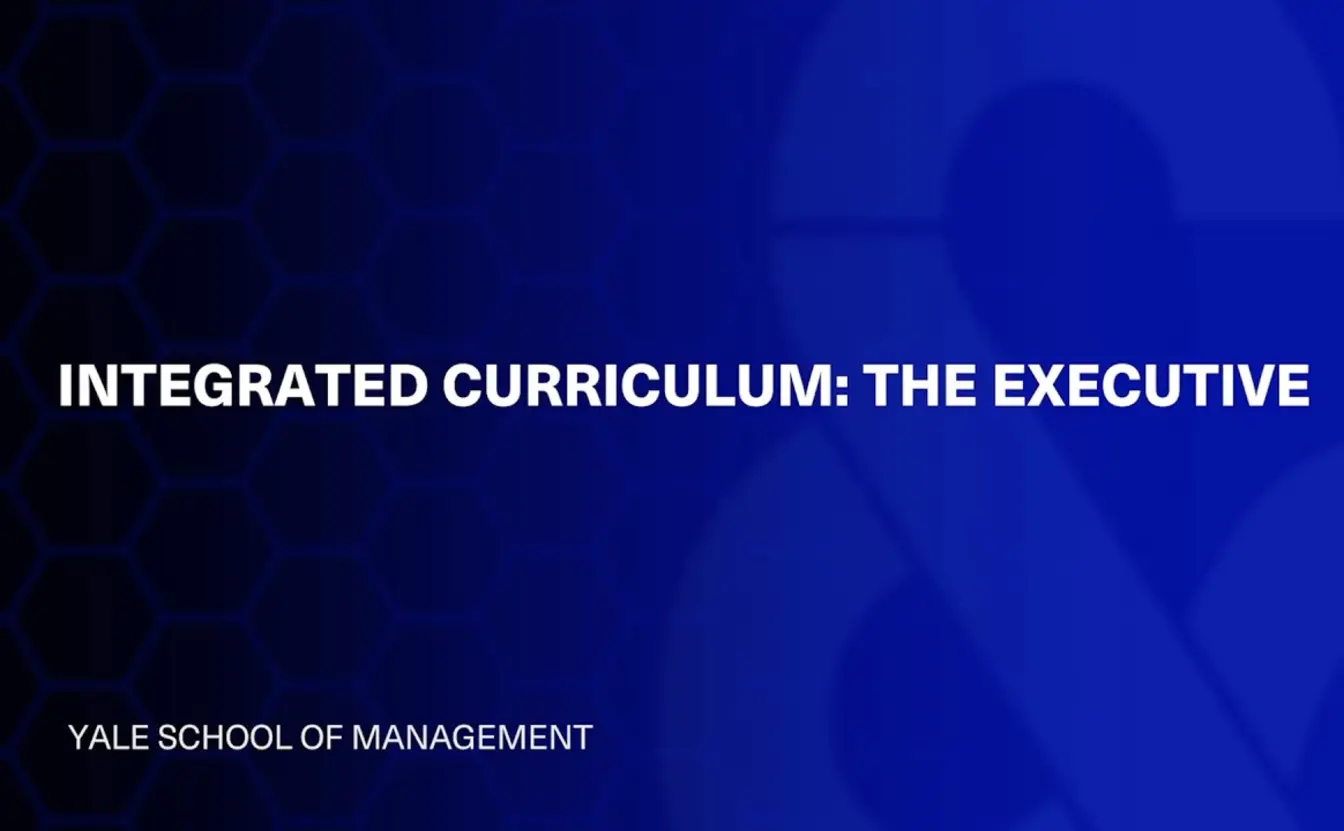 Preview image for the video "Integrated Curriculum: The Executive".