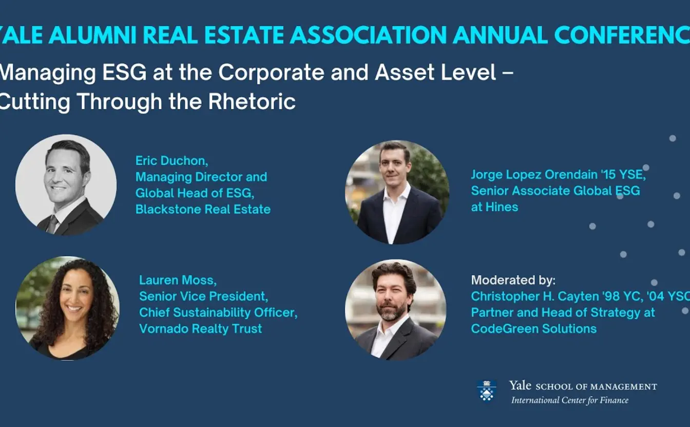 Preview image for the video "YAREA Conference 2023: Managing ESG at the Corporate and Asset Level – Cutting Through the Rhetoric".
