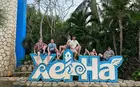 group of students at Xel-Ha Waterpark in Mexico