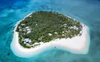 Aerial shot of Tavarua Island Resort