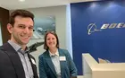 With Evan Karson MBA '24, on a company visit to Boeing Korea during the 2023 Korea IE
