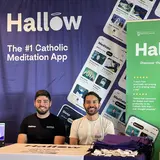 Hallow app co-founders Bryan Enriquez '21 and Alessandro DiSanto