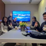 Students in a study session in a breakout room