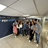 Christopher Benavides ’24 and other GNW2023 classmates at FGV