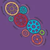 gears on a purple background