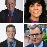 Profs. Jeffrey Garten, Sonia Marciano, Gregory Licholai, and Todd Cort