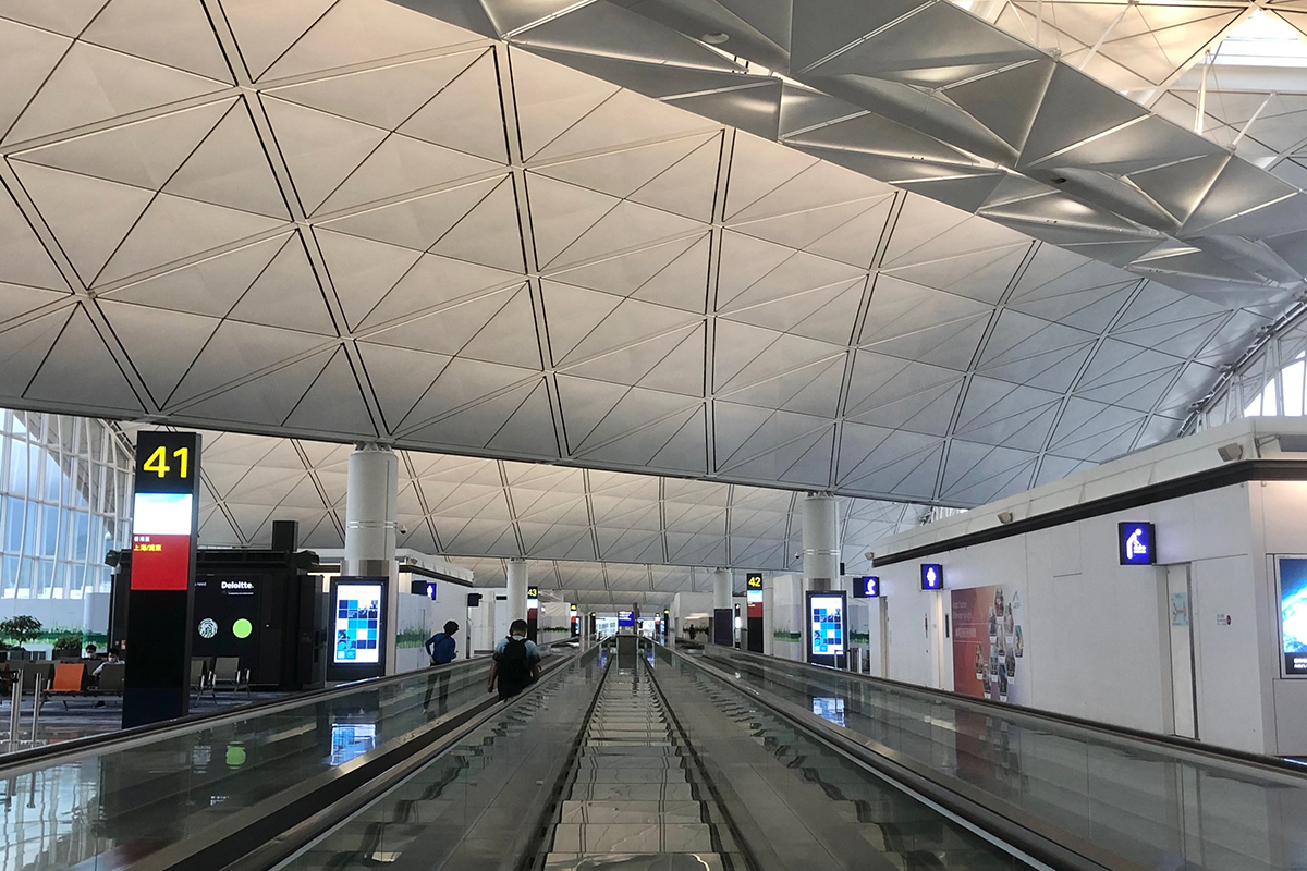 Empty airports as Hong Kong blocks entry except for work visas