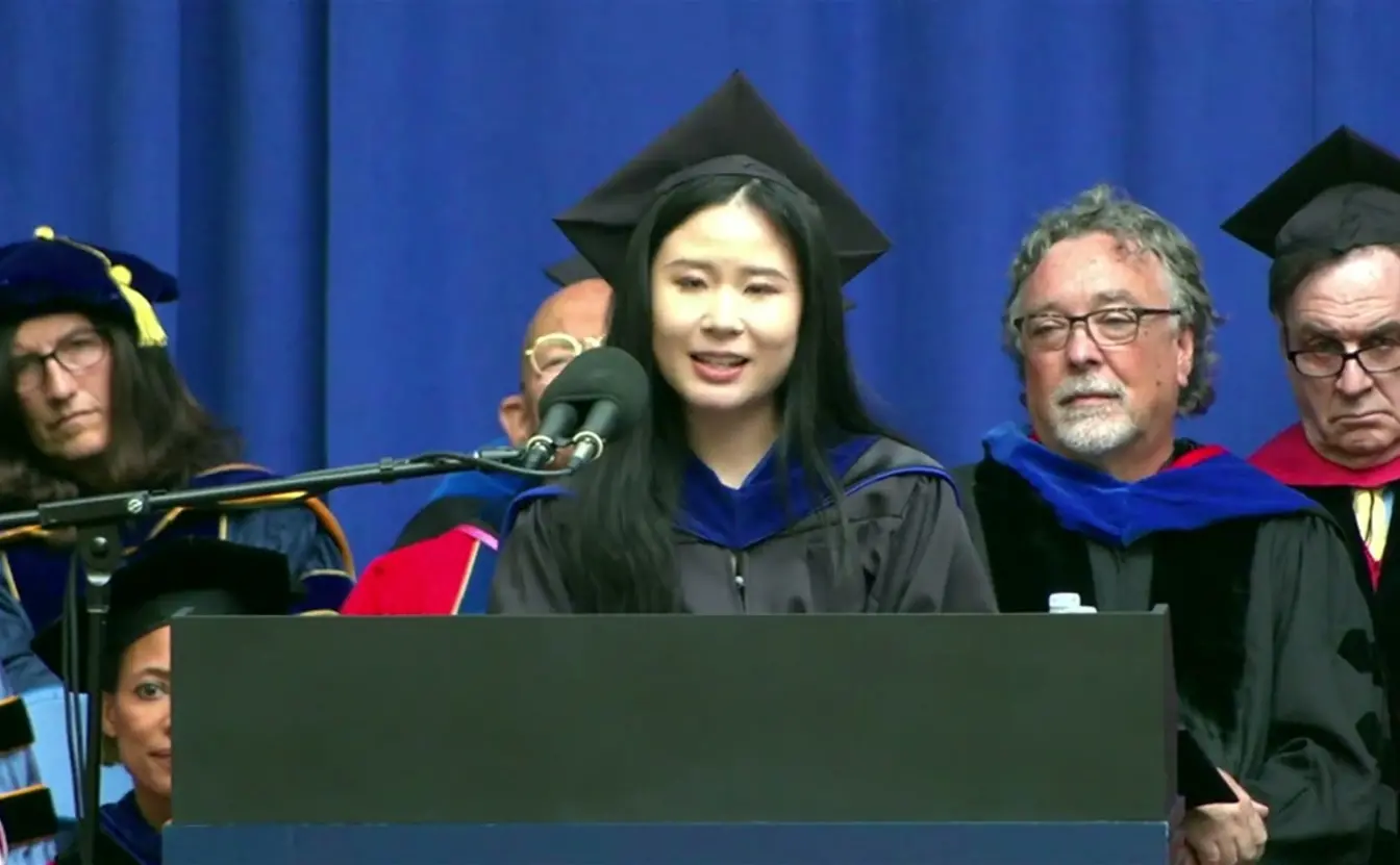 Preview image for the video "2023 Diploma Ceremony: Asset Management Student Speaker Iris Cai".
