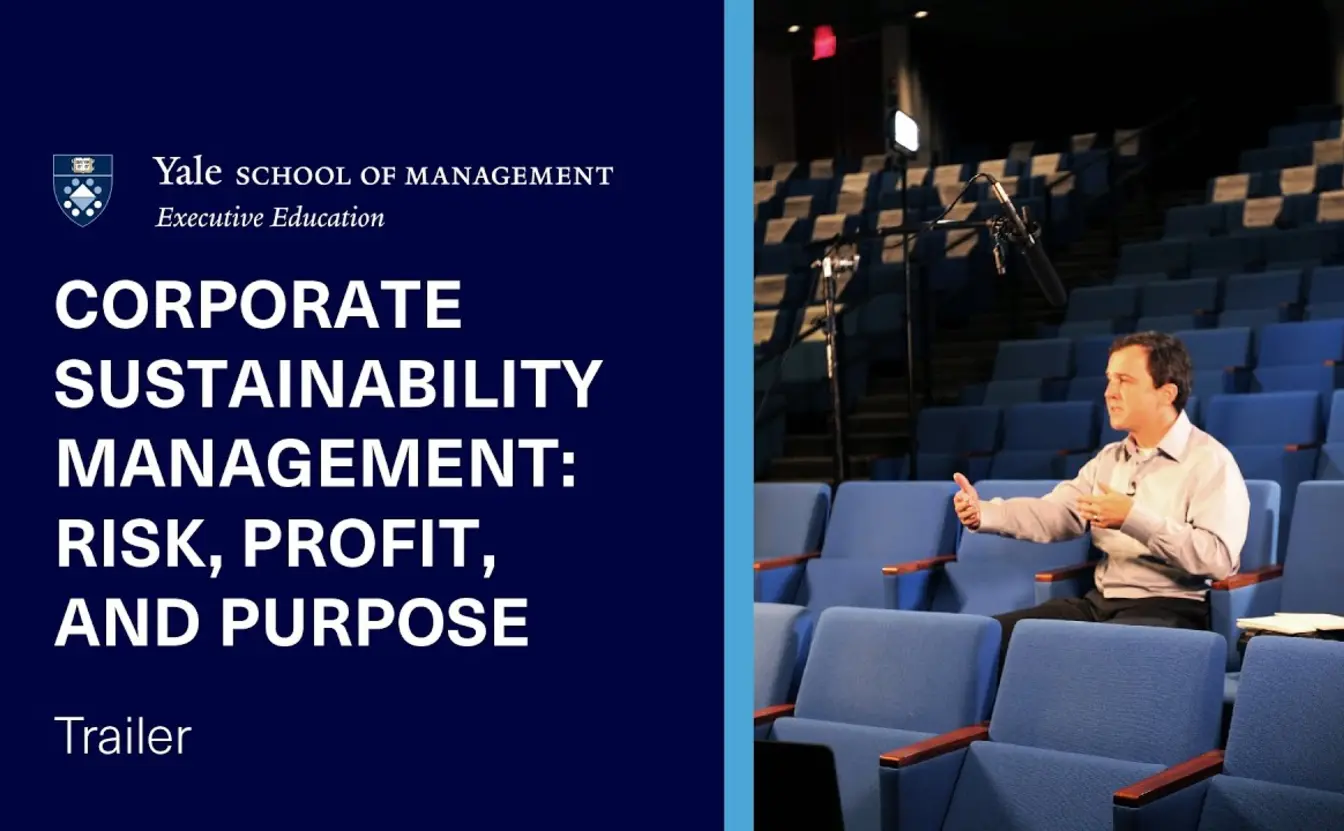 Preview image for the video "Corporate Sustainability Management Online Program Trailer".