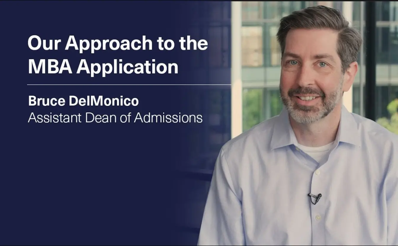 Preview image for the video "Our Approach to the MBA Application".