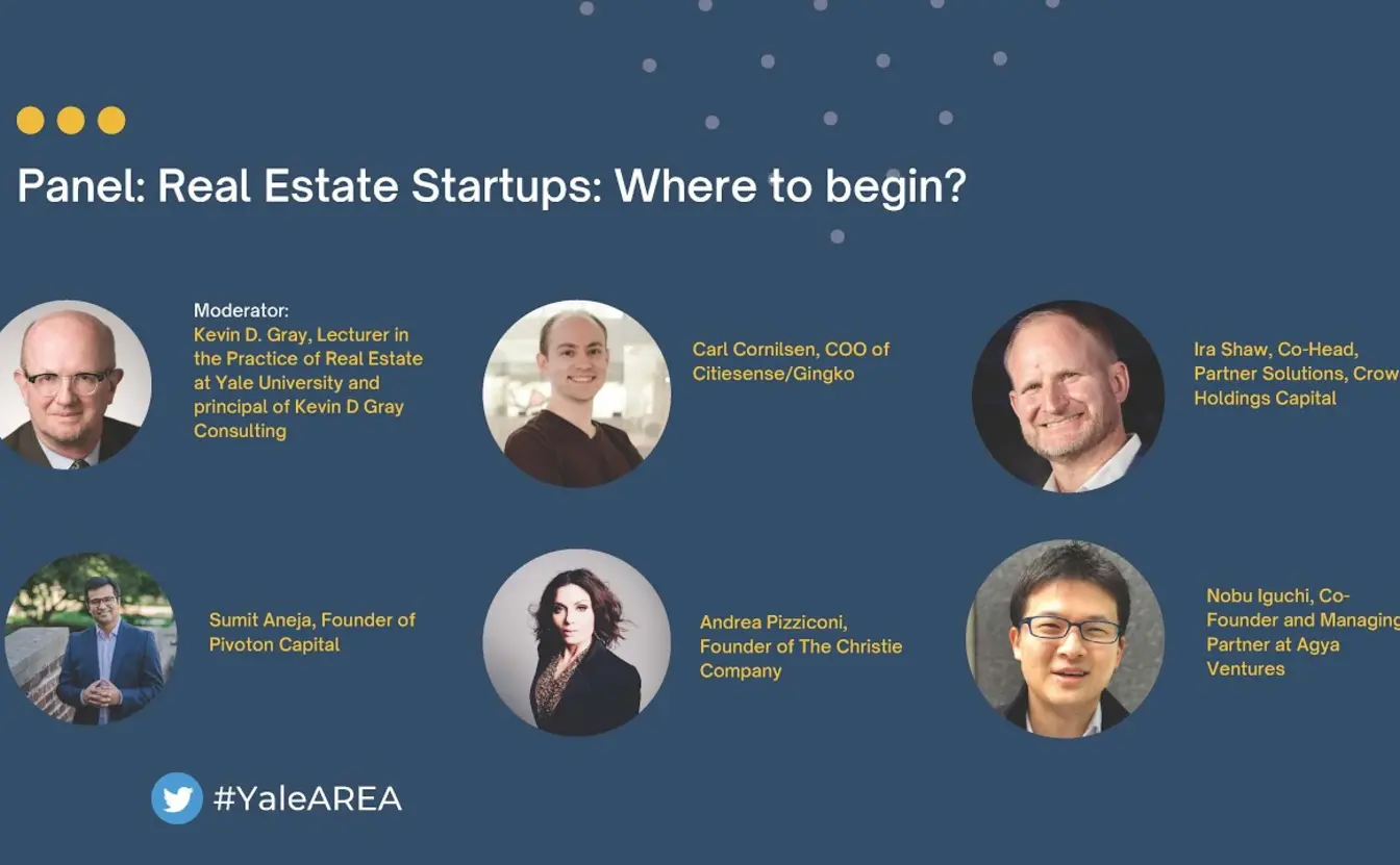 Preview image for the video "YaleAREA Conference 2022 - Panel: Real Estate Startups  Where to begin?".