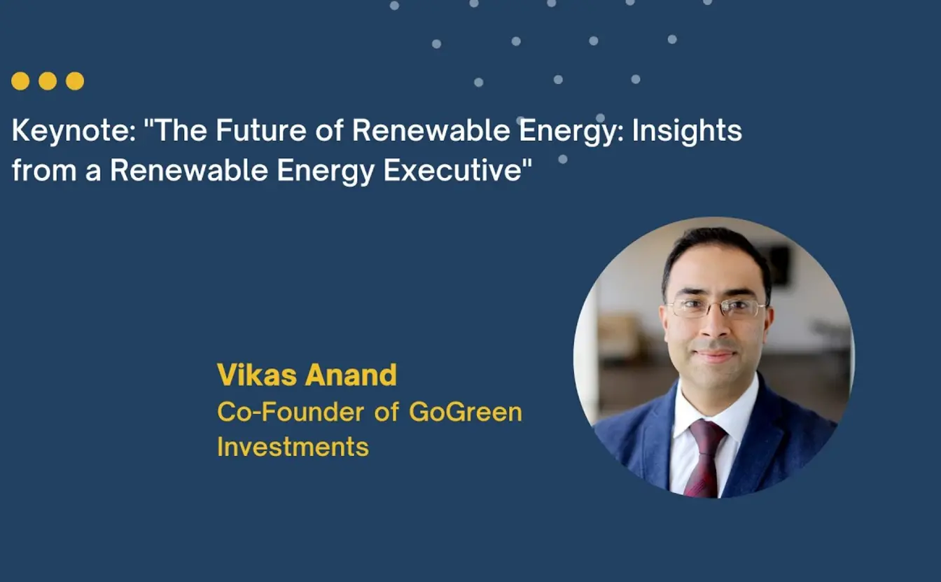 Preview image for the video "Keynote: &quot;The Future of Renewable Energy: Insights from a Renewable Energy Executive&quot;".