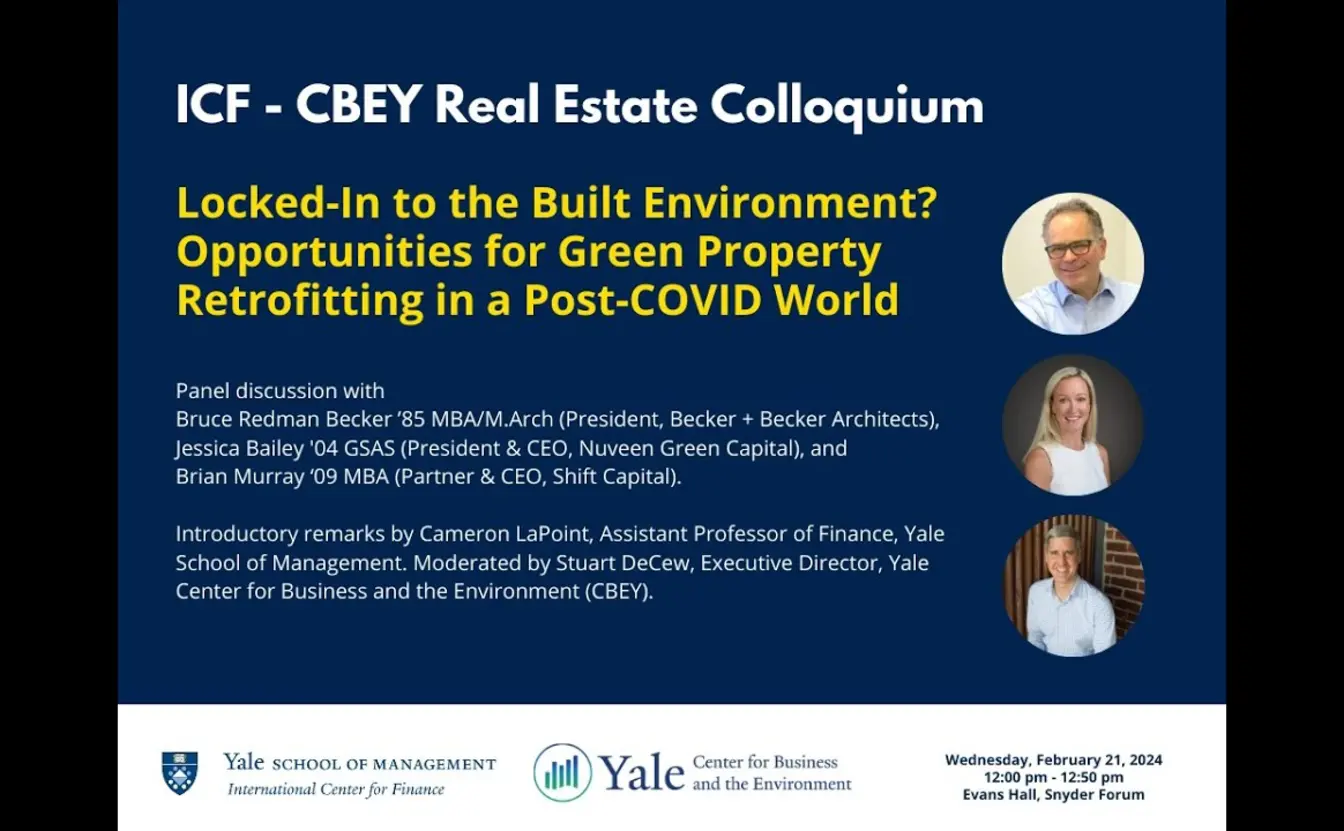 Preview image for the video "Real Estate Colloquium: Opportunities for Green Property Retrofitting in a Post-COVID World".