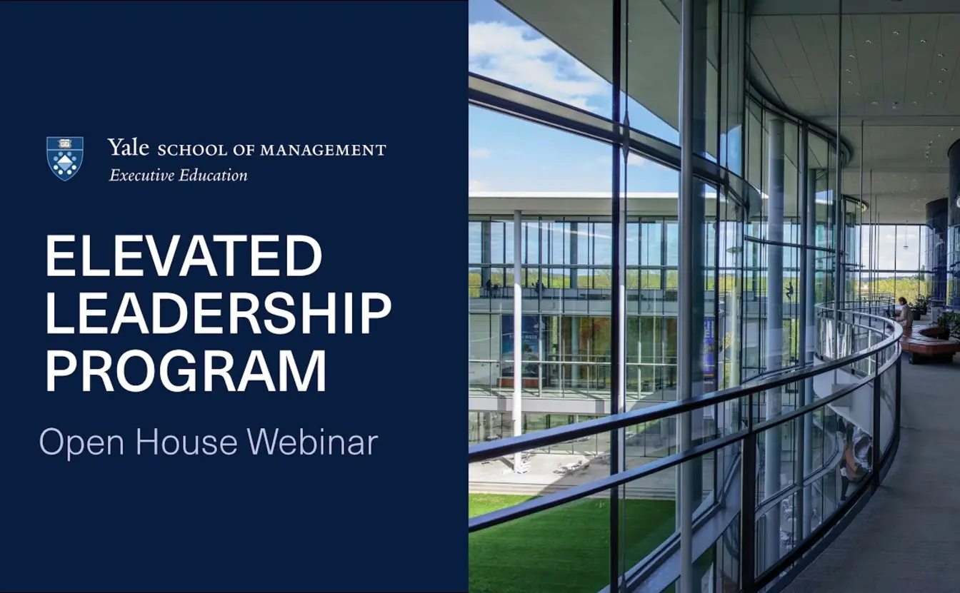 Preview image for the video "Open House for Yale's Elevated Leadership Program".