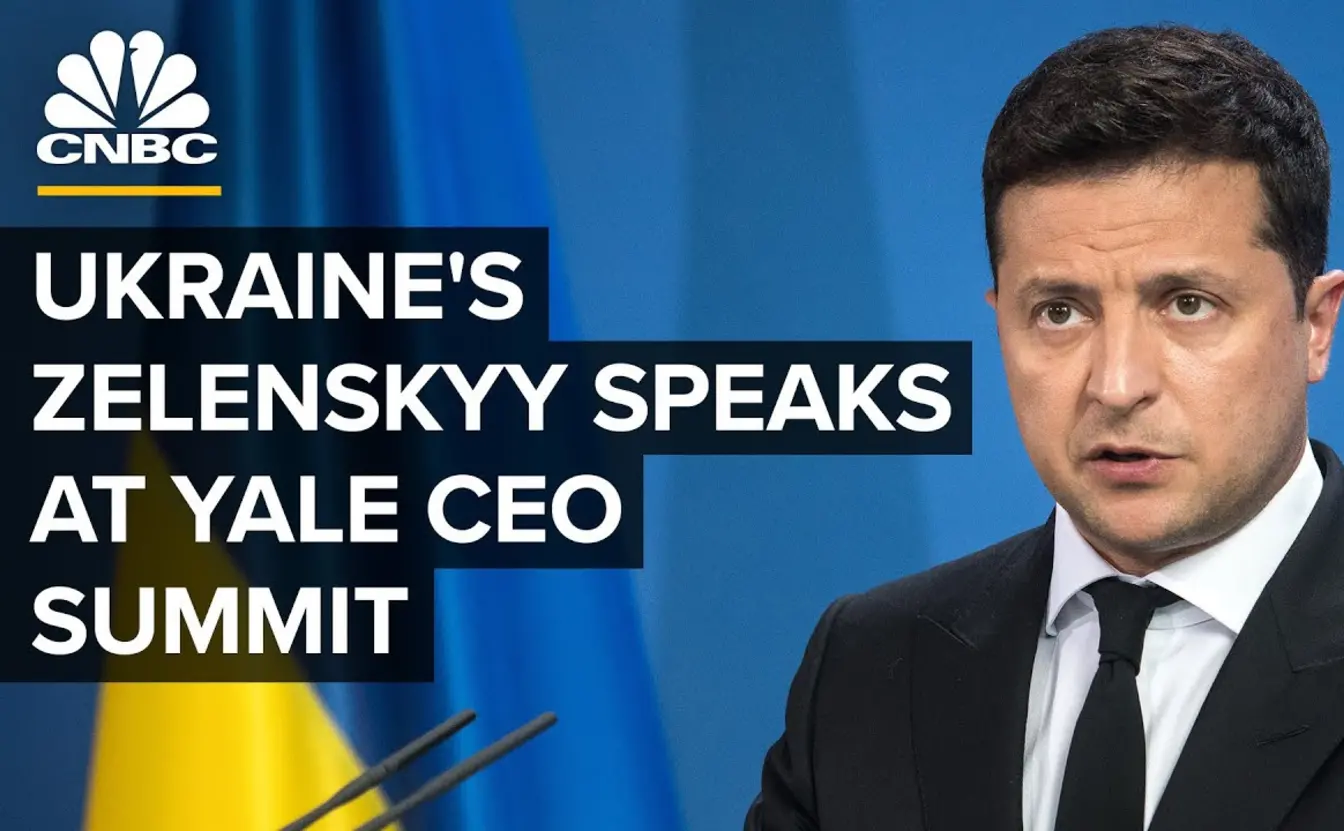 Preview image for the video "President Volodymyr Zelensky at Yale SOM’s CEO Summit".
