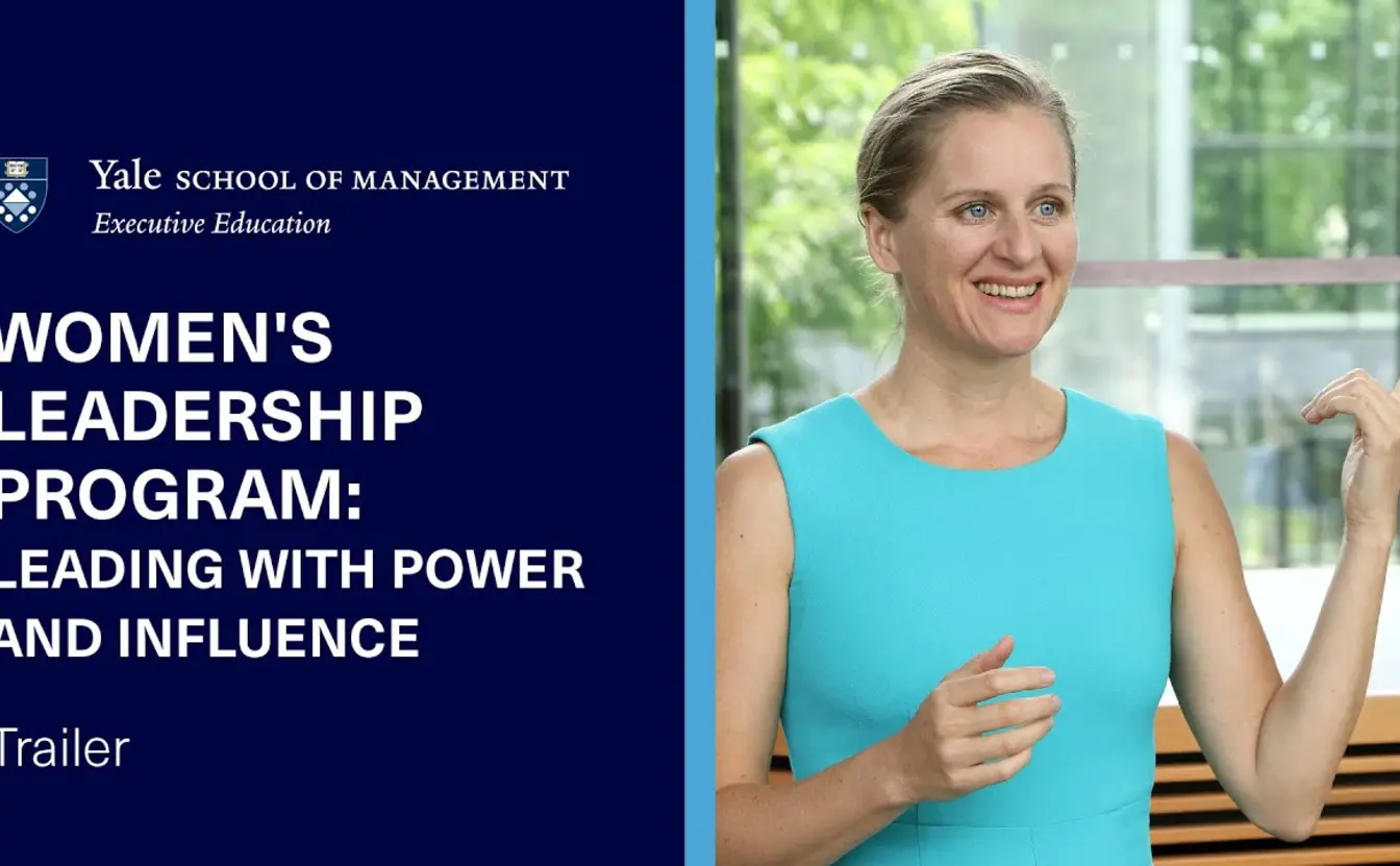 Preview image for the video "Yale Women's Leadership Program: Leading With Power and Influence | Trailer".