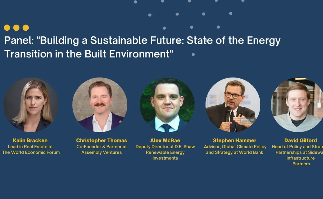 Preview image for the video "Panel: &quot;Building a Sustainable Future: State of the Energy Transition in the Built Environment&quot;".