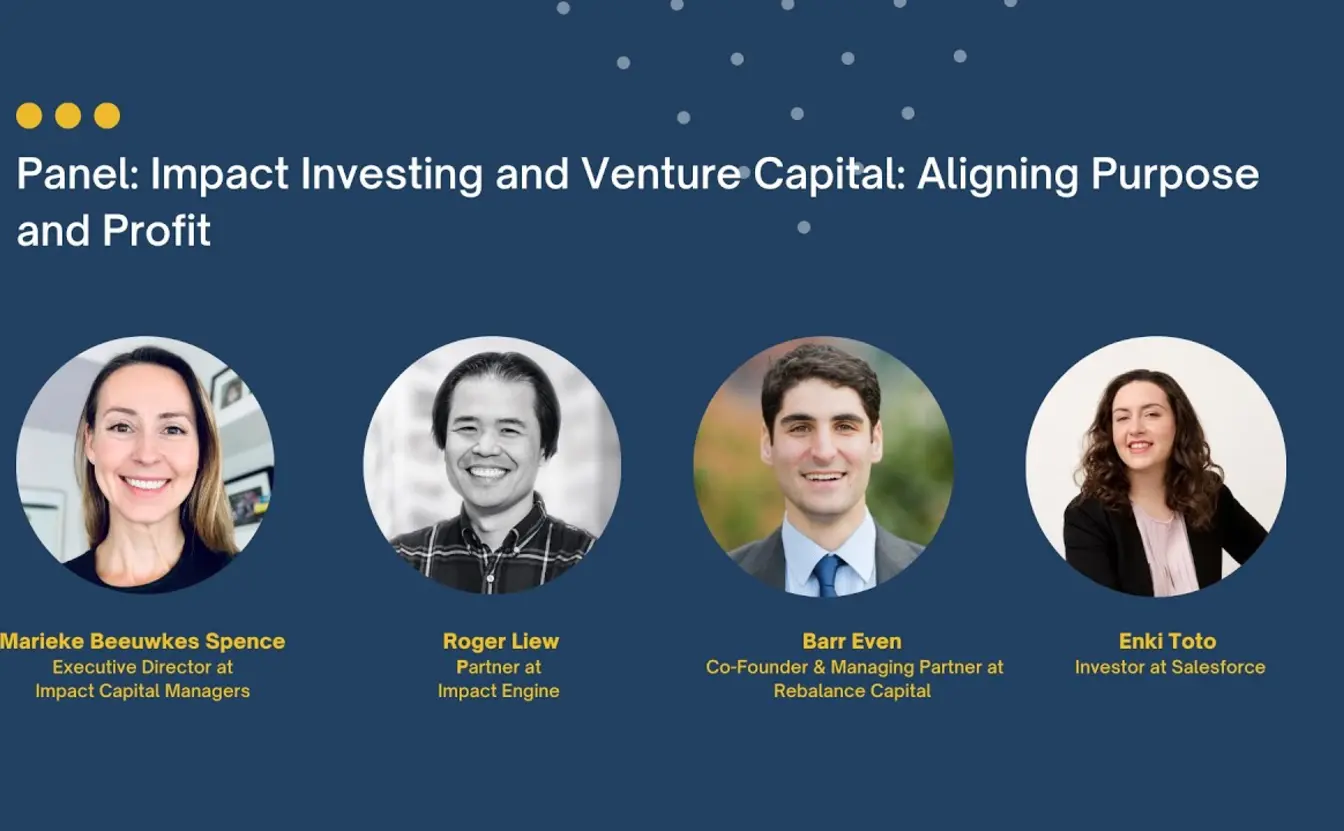 Preview image for the video "Panel: &quot;Impact Investing and Venture Capital: Aligning Purpose and Profit&quot;".