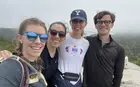 Elizabeth Banes and friends at Acadia National Park