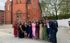Jane Cavalier with friends before the spring formal