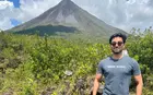 Ali Nourang Syed ’24 hiking around the Arenal Volcano in Costa Rica