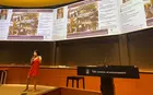 giving a presentation during orientation
