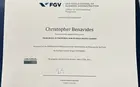 Christopher Benavides ’24 certificate