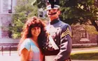 A young Rich Morales in uniform with his wife