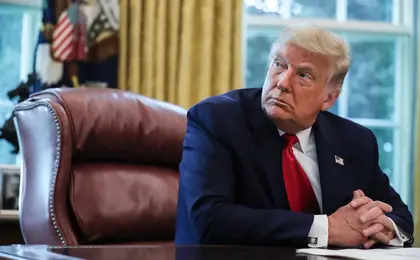 Donald Trump speaks in the Oval Office on Sept. 17, 2020, in Washington, D.C.