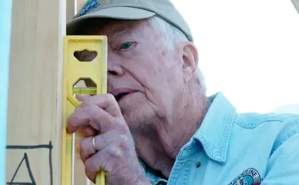 After his election defeat, this complex man improbably rebounded to be crowned "America's greatest ex-president." Former President Jimmy Carter during Habitat for Humanity: 2005 Jimmy Carter Work Project in Benton Harbor, Michigan 