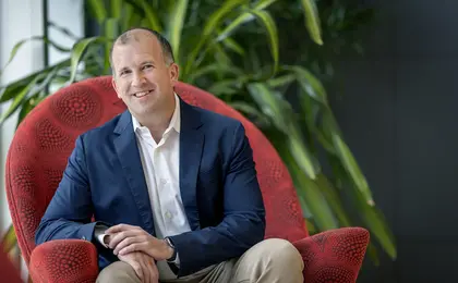 Michael Fiddelke poses for a portrait at Target headquarters in Minneapolis, Minn. on Tuesday, June 24, 2025. Elizabeth Flores/The Minnesota Star Tribune via Getty Images