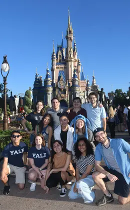 Jackie Peszynski and classmates at Disney