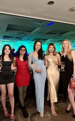 Jasmine Peng and friends at winter formal