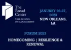 Graphic showing the words "Forum 2023, January 26-27, 2023, New Orleans, LA"