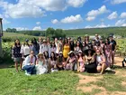 Liv Ouyang ’24 and Forte Fellows at Lyman Orchards