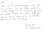 Letter of appreciation from Ano Shonhiwa '25