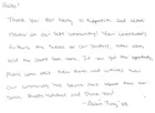 Letter of appreciation from Amy Tang '25