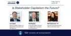 [Yale SOM Exchange] Is Stakeholder Capitalism the Future?
