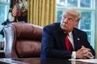 Donald Trump speaks in the Oval Office on Sept. 17, 2020, in Washington, D.C.