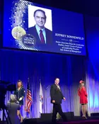 Prof. Jeffrey Sonnenfeld receives the Ellis Island Medal of Honor