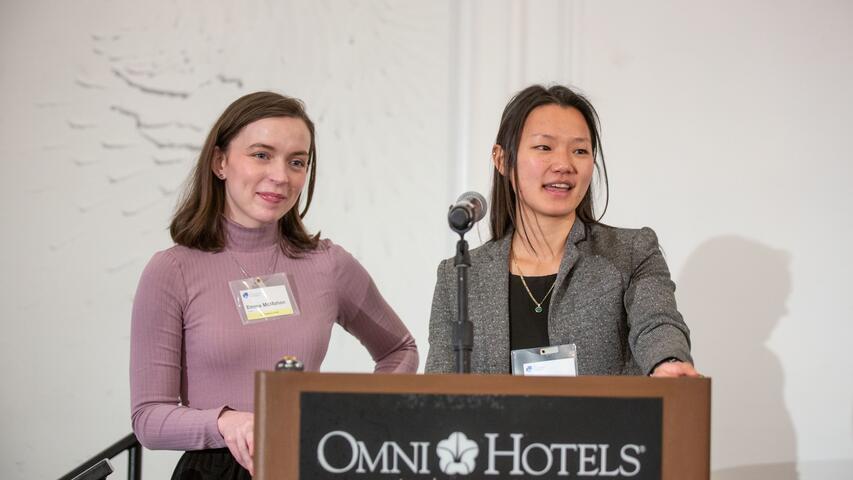 YPC 2023 co-chairs, Emma McMahon and Lydia Guo
