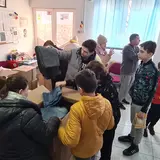 Ukrainian refugees receiving help in Romania