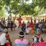 Y-RISE researchers and partners at a mobile vaccination clinic in rural Sierra Leone in 2022