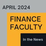 April Finance Faculty in the News