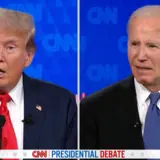 Joe Biden and Trump debating