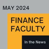 May Finance Faculty in the News