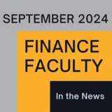 September Finance Faculty in the News