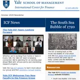 Yale ICF Newsletter October 2020